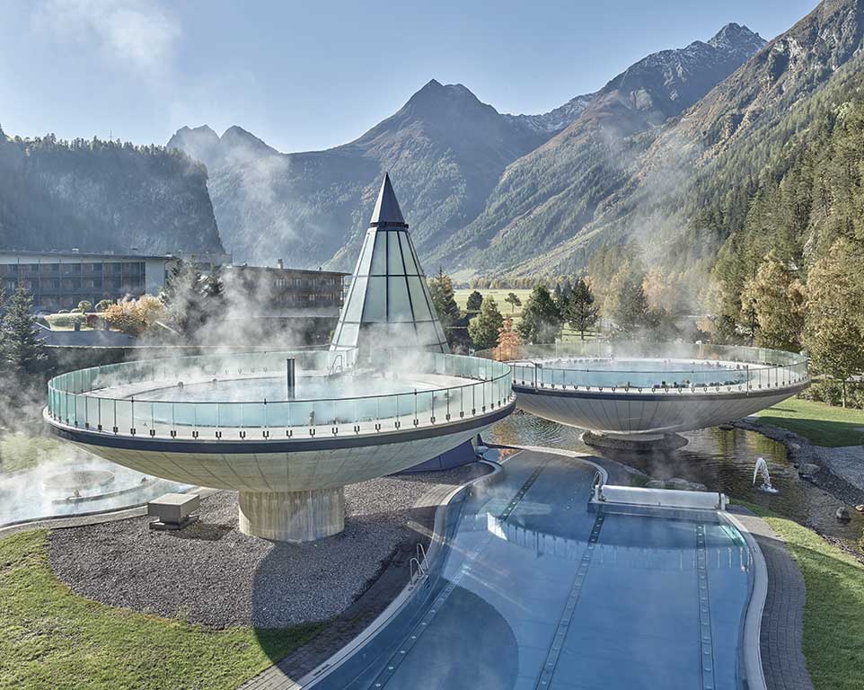 Aussenaufnahme Aqua Dome Längenfeld